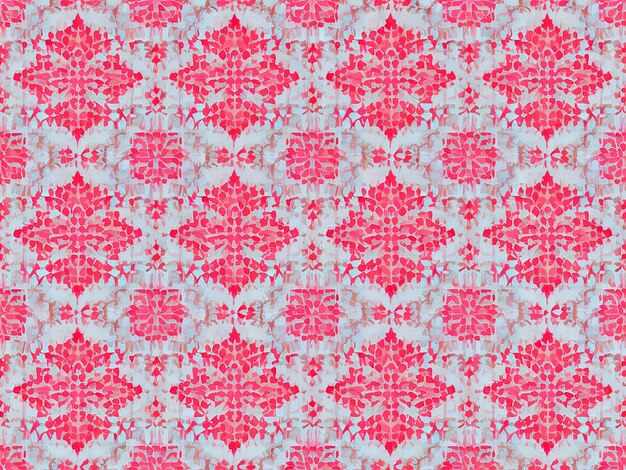 Allover Patterns randomly distributed throughout the fabric color white red