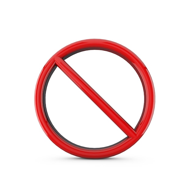 Non consentito rendering simbolo d proibito