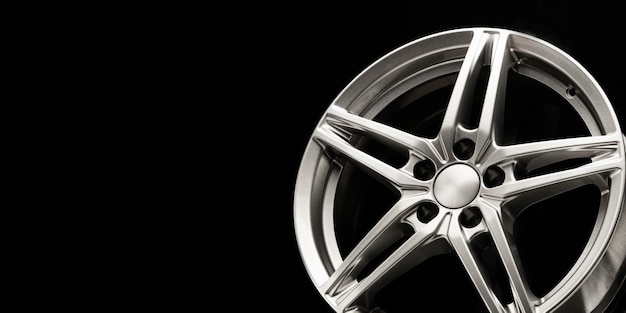 Alloy wheel in the shape of a star