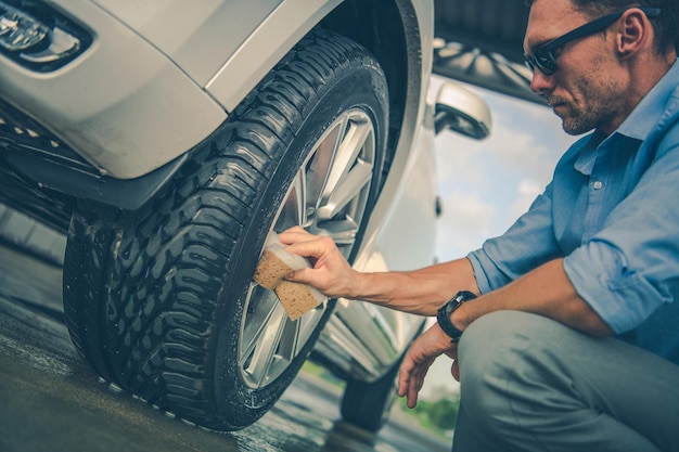 Alloy Wheels Hand Cleaning