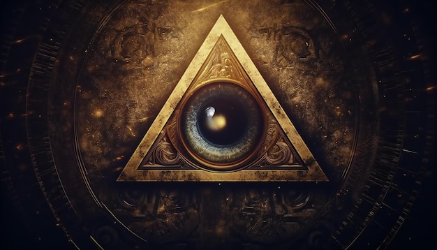 AllSeeing Eye of God in triangle ancient