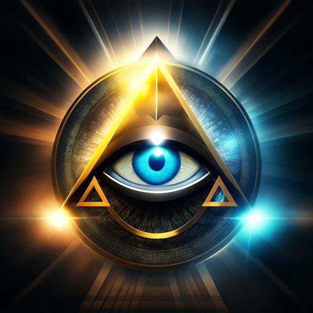 The AllSeeing Eye of the Illuminati in a Triangle Generative AI