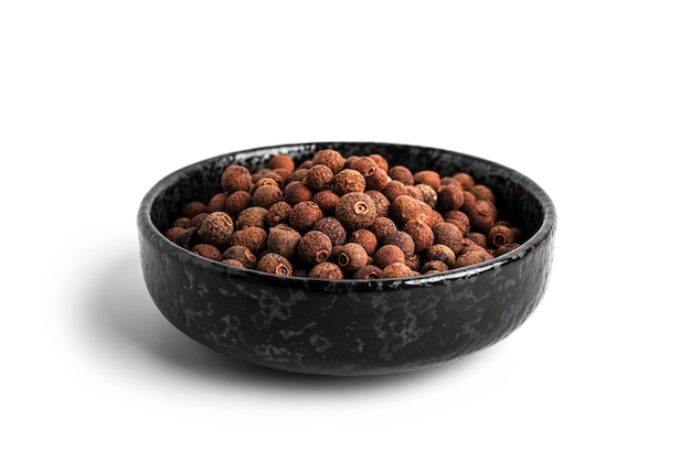 Allspice isolated on a white background Seasoning High quality photo