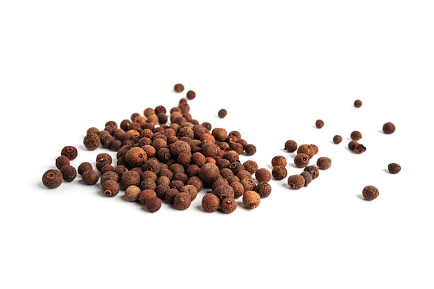 Allspice isolated on a white background Seasoning High quality photo