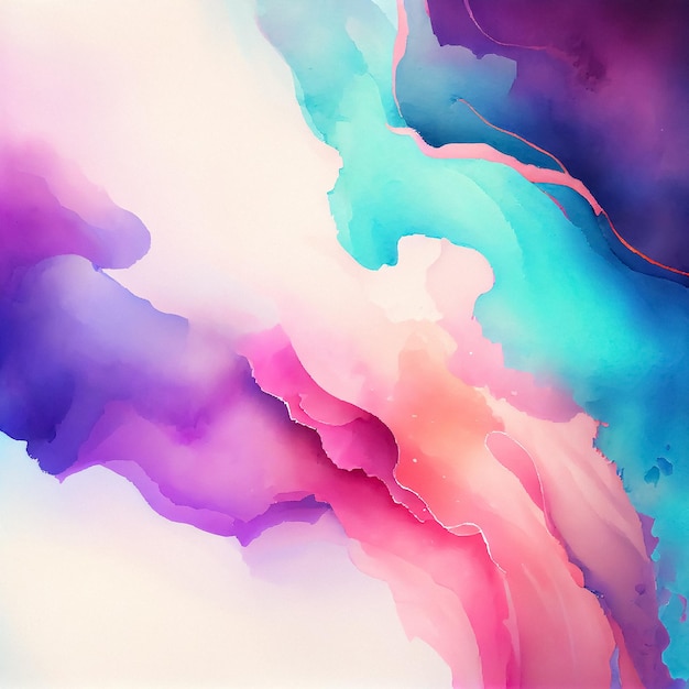 Allure Abstract Watercolor is a Textured Background with a Bright Watercolor Splash