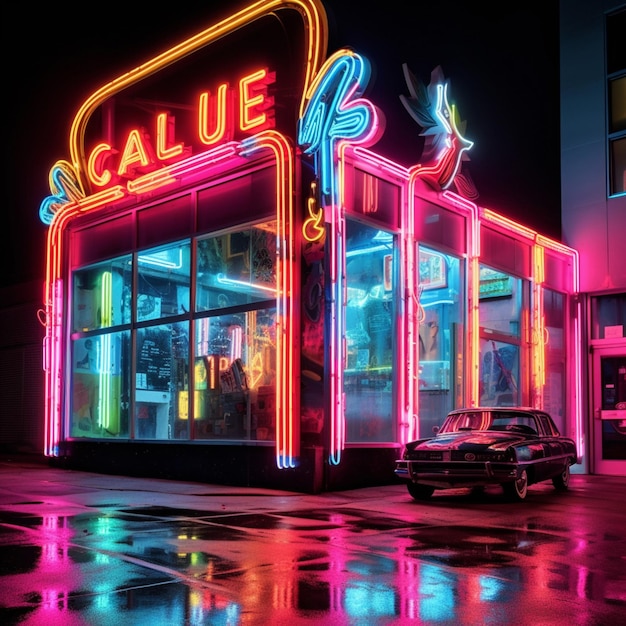 The allure of neons glowing allure