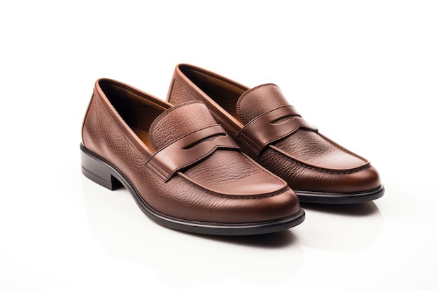 Almasd Textured Coffee Loafers