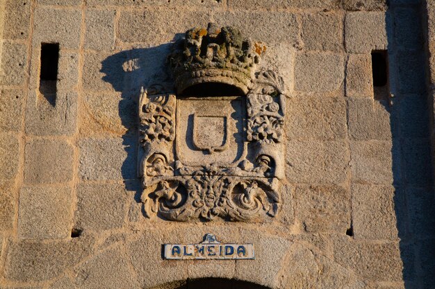 Almeide Sign at Fort Gate, Portugal