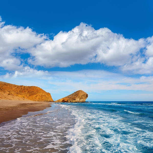 Photo almeria playa del monsul beach at cabo de gata