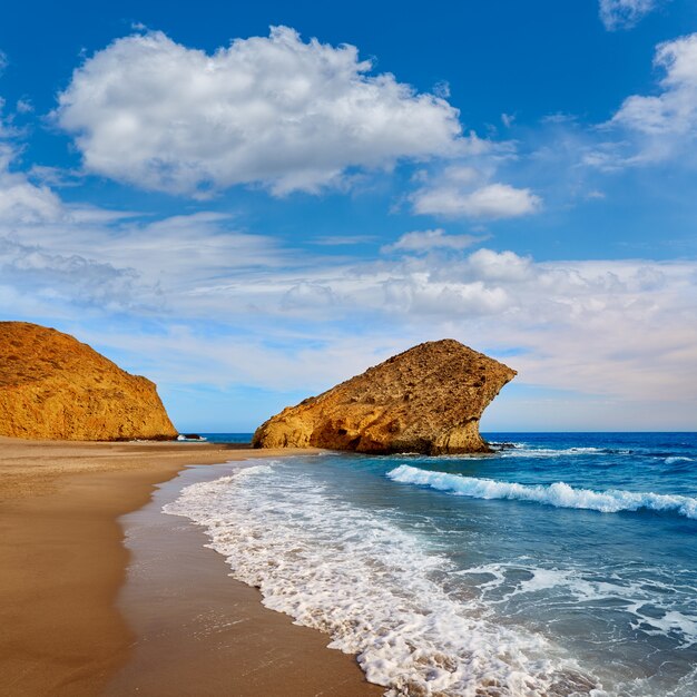 Almeria Playa del Monsul beach at Cabo de Gata