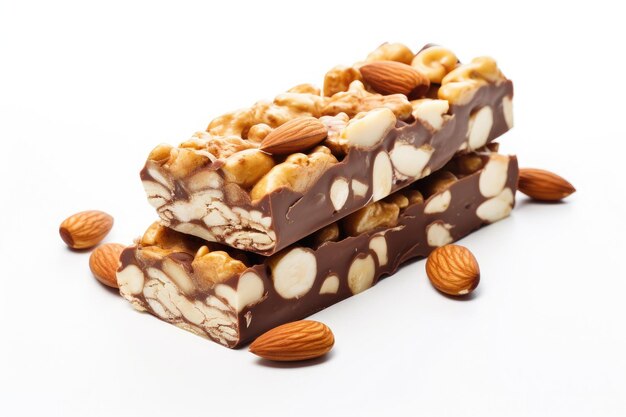 almond and cashew nut cereal chocolate bar