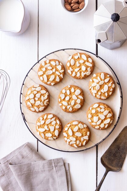 Almond cookies Vegetarian food Dessert Homemade cakes