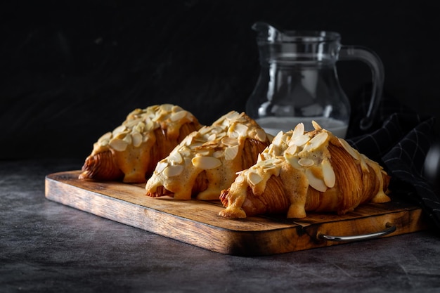 Almond Croissant on the table