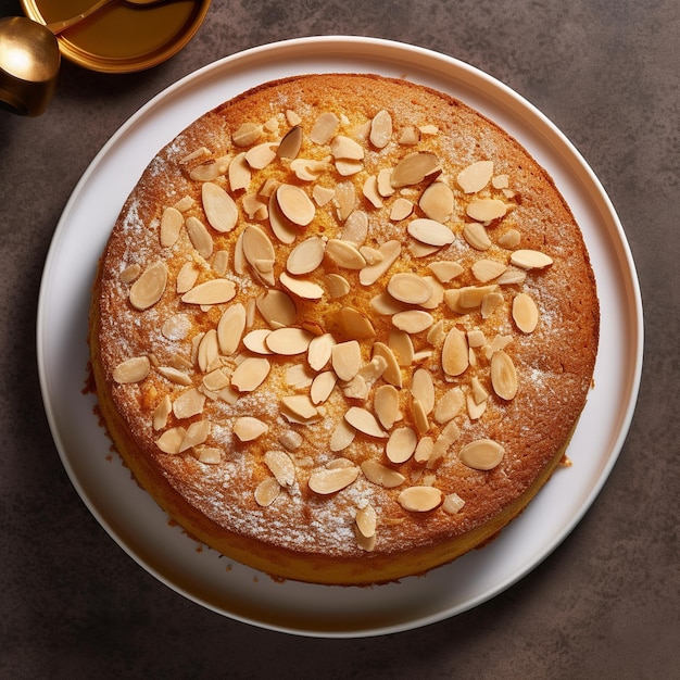 Almond crushed cake