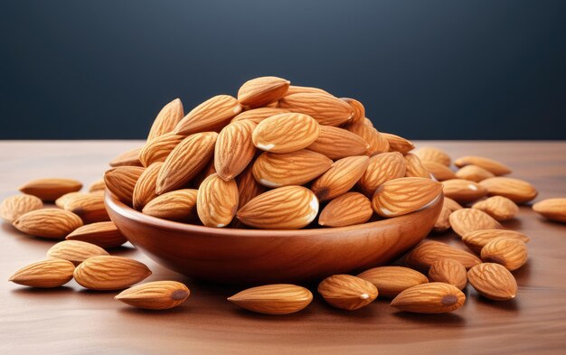 Photo almond isolated on a white background