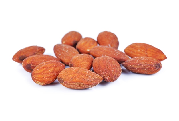 Almond isolated on white