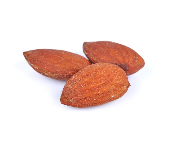 Almond isolated on white