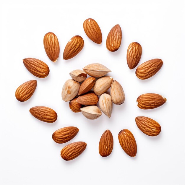 almond nuts whole concept healthy food