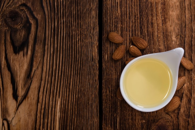 Almond Oil closeup shot