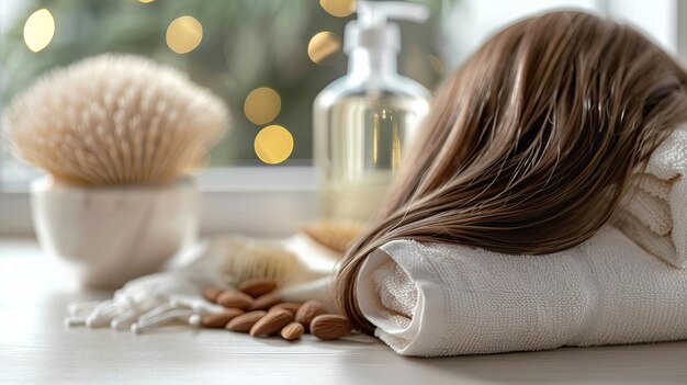 Almond Oil Deep Hydration Hair Wrap