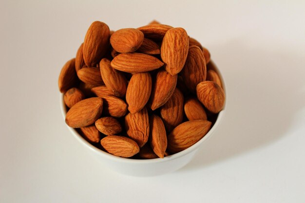 Almonds in bowl