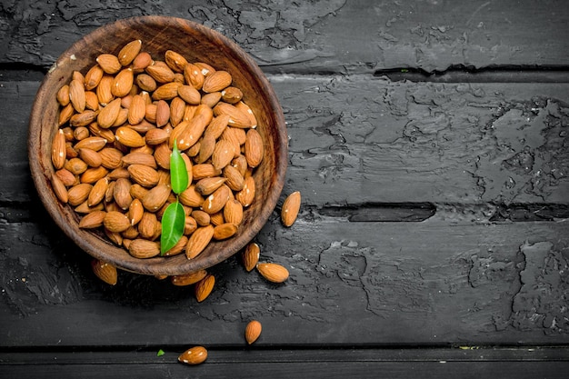 Almonds in bowl