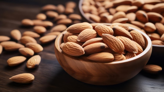 almonds in a bowl