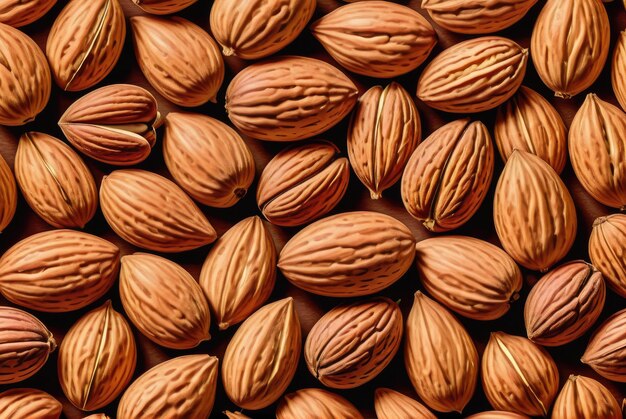 Photo almonds natures healthy food