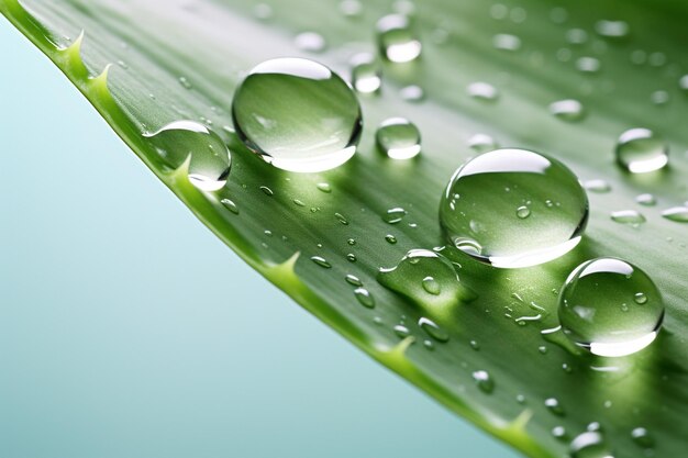 Фото aloe vera closeup on gradient background