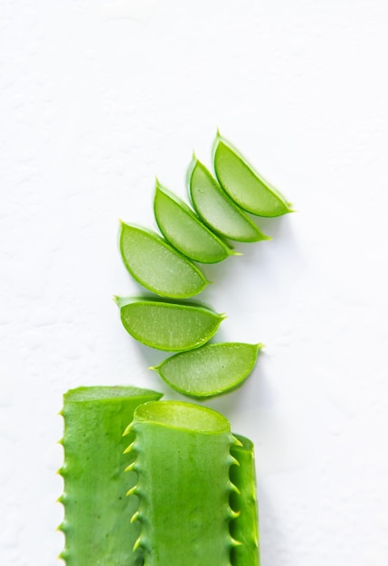 Aloe vera cosmetics and medicine Selective focus