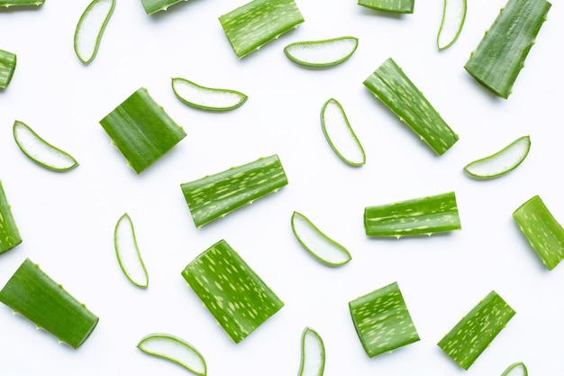 Aloe Vera cut pieces with slices