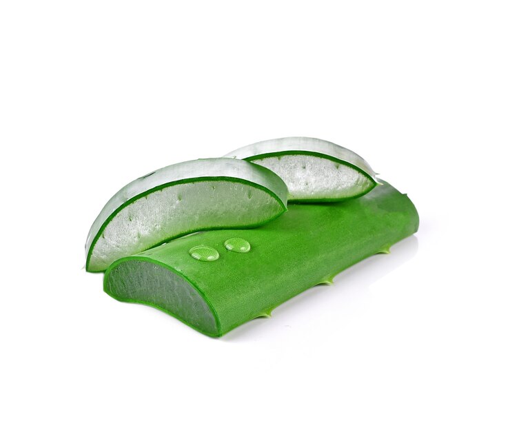 Aloe vera geïsoleerd op wit