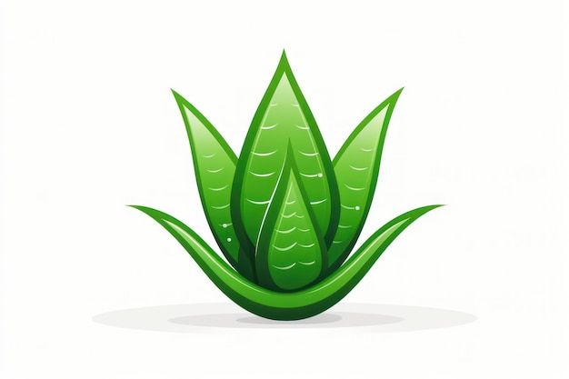 Photo aloe vera icon on white background ar 32 v 52 job id b499589bdafc40478c8b9f615d971088