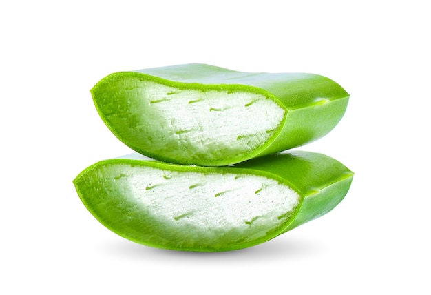 Aloe vera isolated on white background