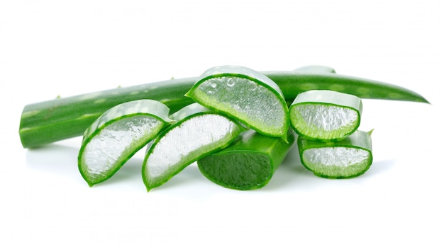 Aloe vera isolated on white