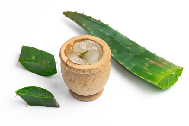 Aloe vera leaf and gel