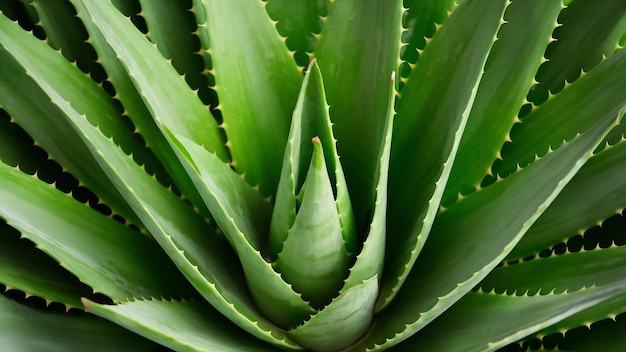 Aloe vera leaf isolated on white