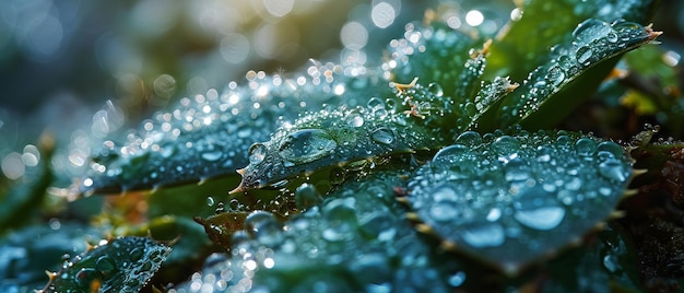 Aloe Vera-plant met dauwdruppels