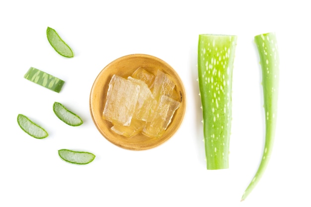 Aloe on a white background