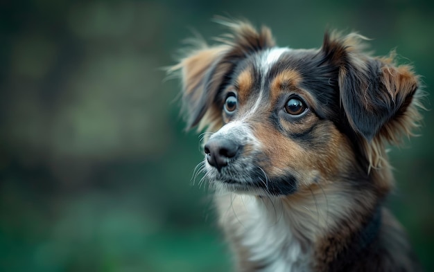 独り犬の肖像画