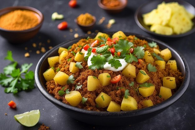 Photo aloo chaat masala ar c