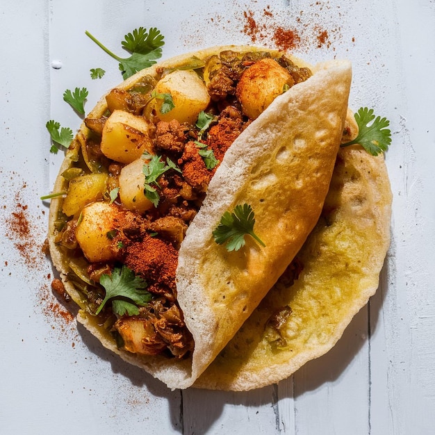 Photo aloo methi masala dosa