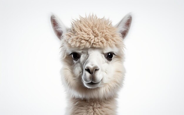 Alpaca Image on White Background