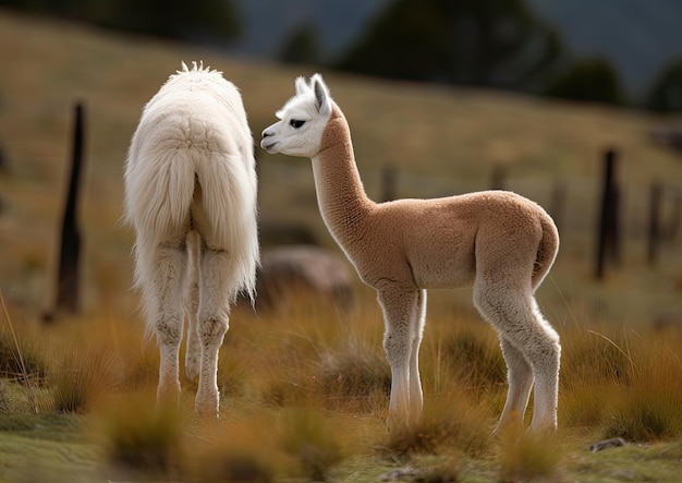 The alpaca a species of South American camelid mammal