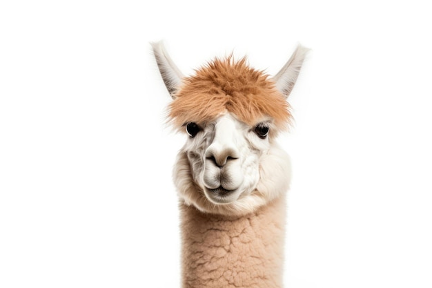 Alpaca on a white background