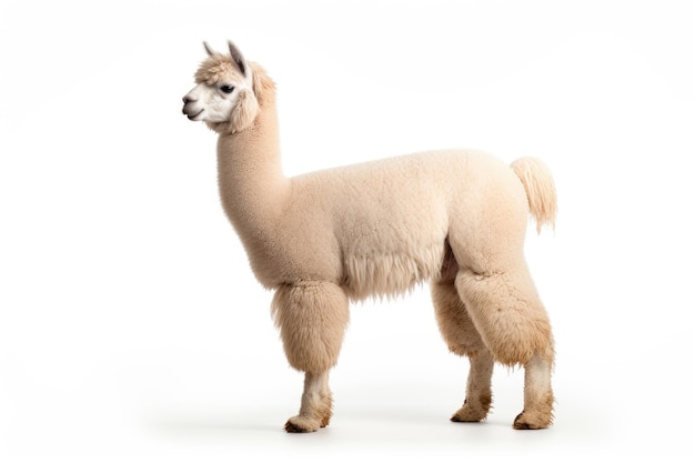 Alpaca on a white background