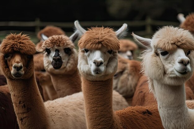 Alpacas up up and personal