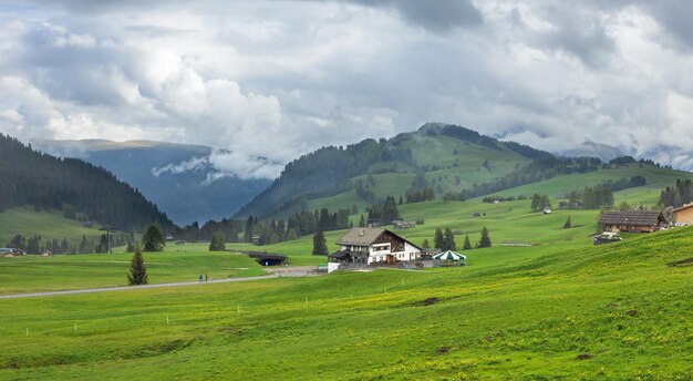 Alpe di Siusi in de Dolomieten Italië