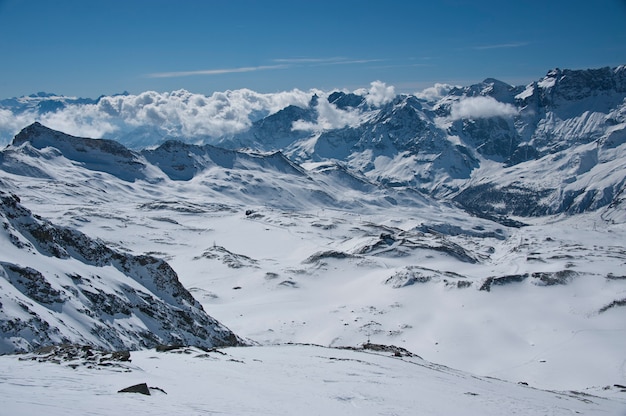 Alpen vanaf het plateau Rosa