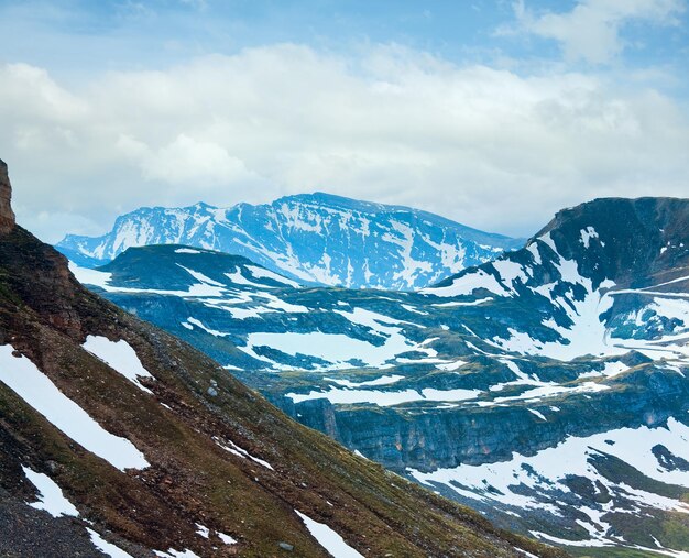 Alpen zomer uitzicht